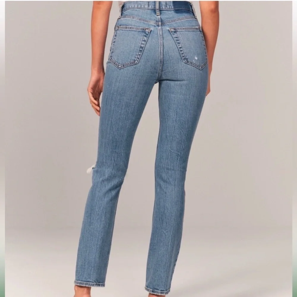 Abercrombie & Fitch The 90’s Straight Ultra High Rise Sz 26 / 2 - Picture 5 of 7